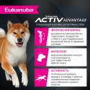 Корм сухой полнорационный EUKANUBA для взрослых собак мелких и средних пород старше 1 года с ягненком.