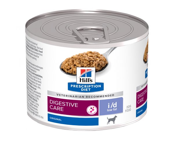 Hill's Prescription Diet i/d Low Fat Консервы для собак при расстройствах пищеварения с низким содержанием жира (курица), 200г.   