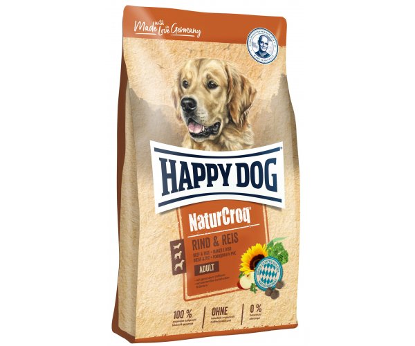 Сухой корм для собак Happy Dog NaturCroq Rind&Reis (Говядина и рис)