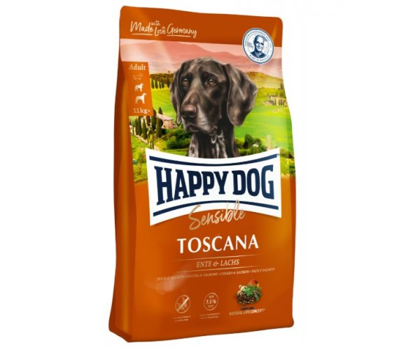 Happy Dog Toscana 24/7,5 (утка, лосось) 12,5 кг