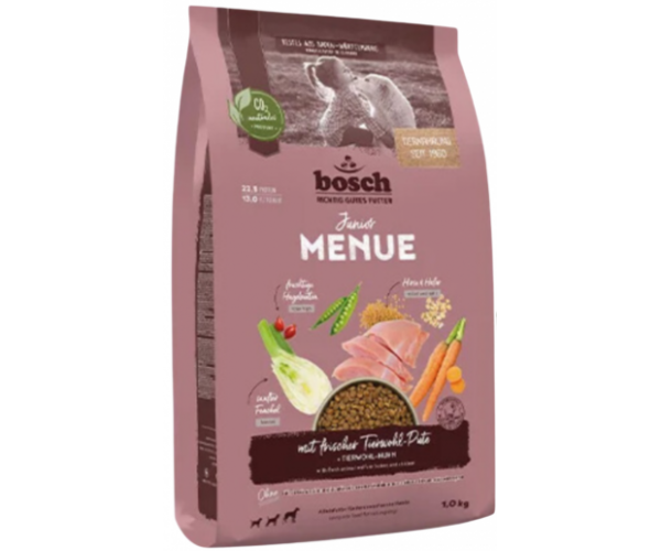 Сухой корм для собак Bosch HPC MENUE Junior Индейка с Овсом и Пшеном
