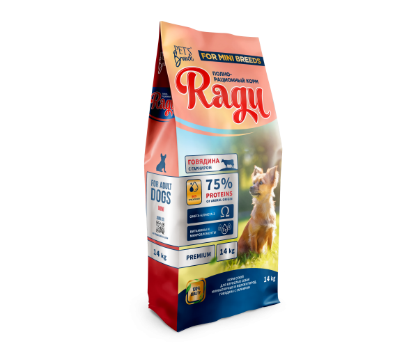 Pet`s Brunch Ragu Beef For Mini Breeds  14 кг