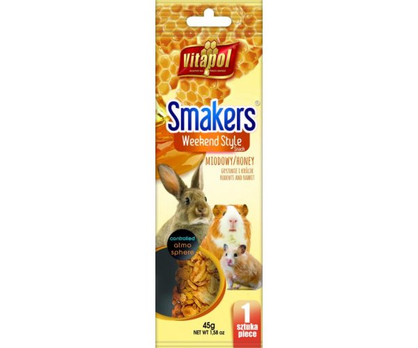 Vitapol Smakers Мёд для грызунов и кроликов, 45 г