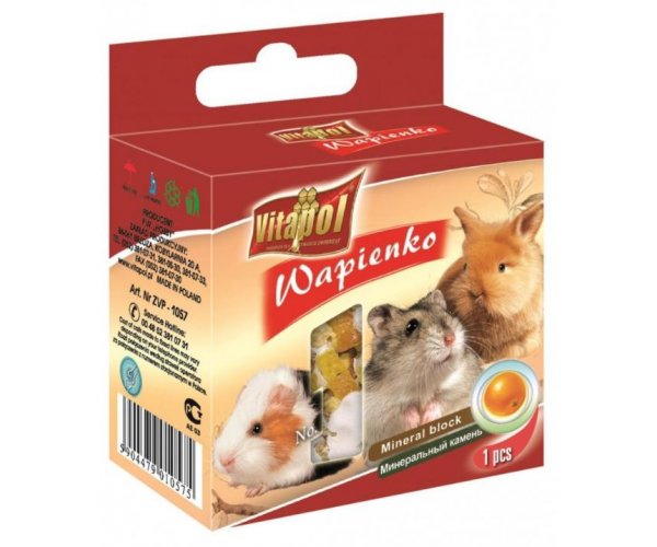 Vitapol Минеральный камень для грызунов (апельсин), 40 г