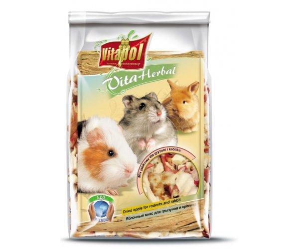 Vitapol Herbal Яблочный микс для грызунов и кроликов, 100 г