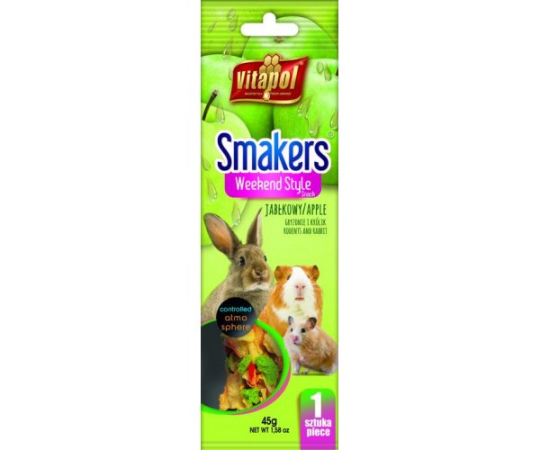 Vitapol Smakers Яблоко для грызунов и кроликов, 45 г
