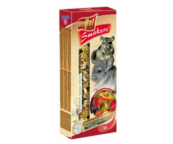 Vitapol Smakers с сухофруктами и орехами для шиншилл, 90 г