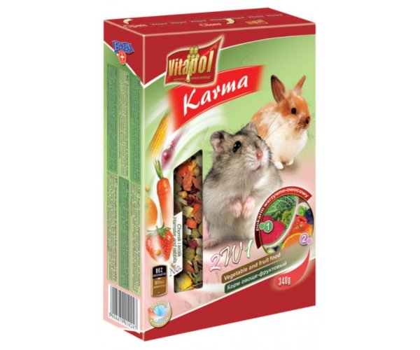 Vitapol Овоще-фруктовый корм для хомяка и кролика