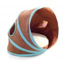 CT49 Лежанка-туннель для кошек, коричневая для кошек