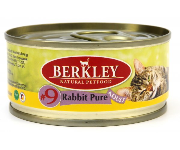 Консервы Berkley для кошек №9 (Кролик)