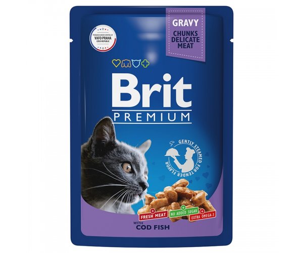 Brit Premium Cat Pouches with Cod Fish