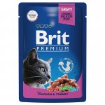 Brit Premium Cat Pouches (Курица, индейка)