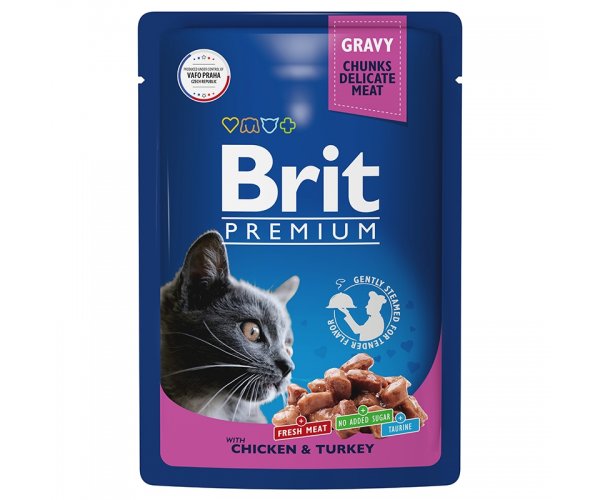 Brit Premium Cat Pouches with Chicken & Turkey
