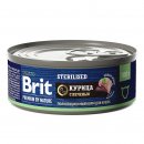 Brit Premium by Nature для стерилизованных кошек (Курица и печень)