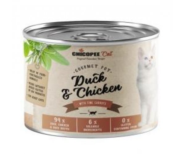 Chicopee Adult Cat (Паштет с уткой и курицей) для кошек