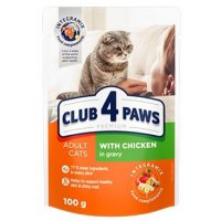 Club 4 Paws для кошек с курицей в соусе