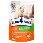 Club 4 Paws для котят с курицей в соусе