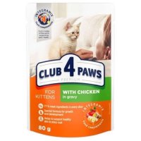 Club 4 Paws для котят с курицей в соусе