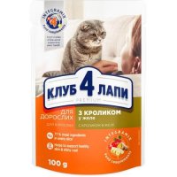 Club 4 Paws для кошек с кроликом в желе