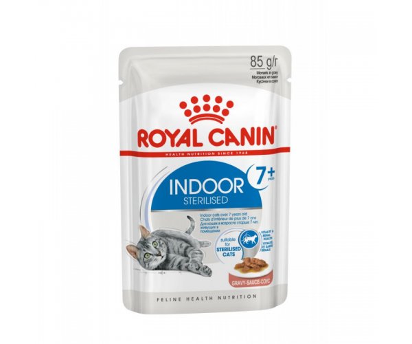 Royal Canin INDOOR STERILISED +7 in GRAVY 85г, кусочки в соусе