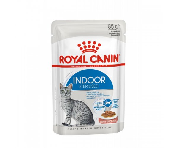 Royal Canin Indoor Sterilized в соусе для кошек