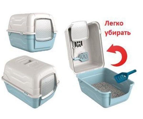 Georplast Туалет Roto Toilet с фильтром и лопаткой для кошек