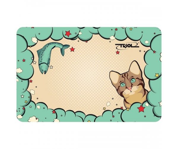 Triol MB07 Коврик под миску «Кошечка»