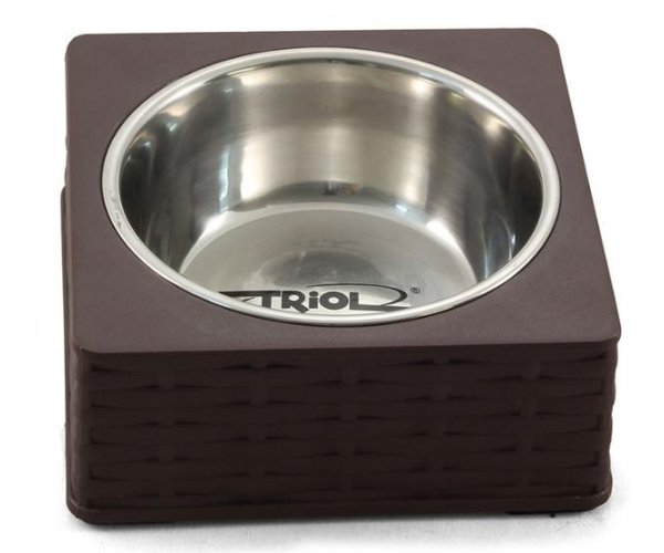 Triol BL26 Миска металлическая с плетением "Ротанг"