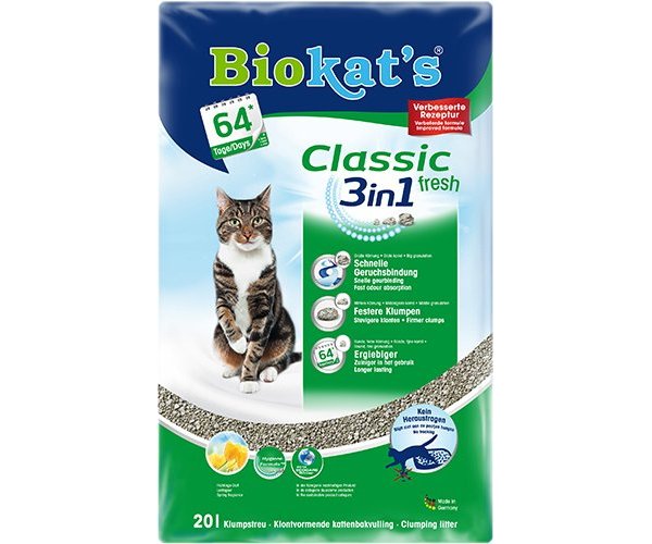 Наполнитель Biokat's Classic fresh 3 in 1 для кошек