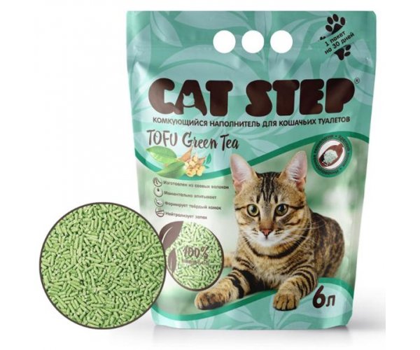 Cat Step Tofu Green Tea для кошек
