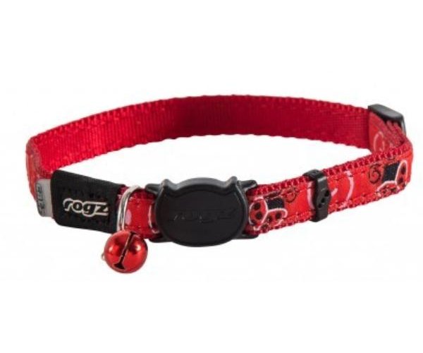 Rogz Ошейник "FancyCat Ladybirds" для кошек