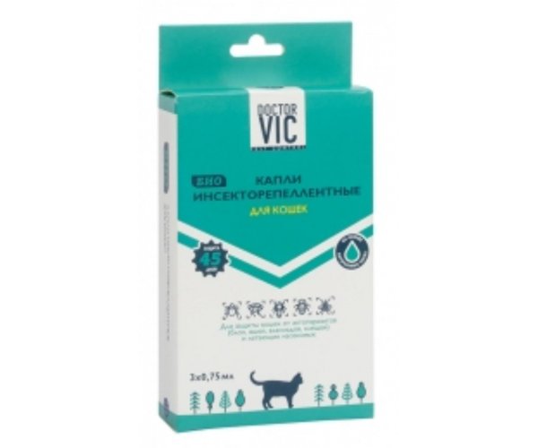 Doctor VIC Капли инсекторепеллентные "БИО" для кошек