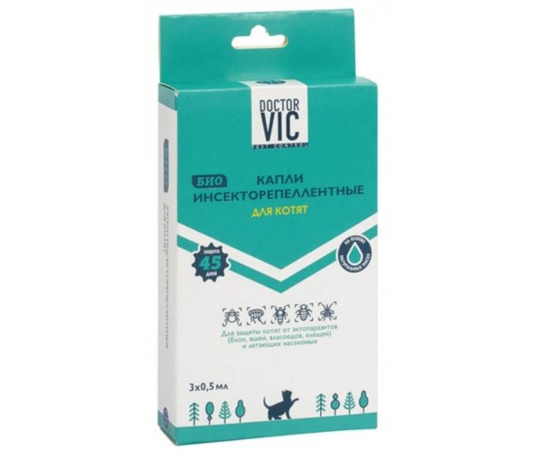 Doctor VIC Капли инсекторепеллентные "БИО" для котят