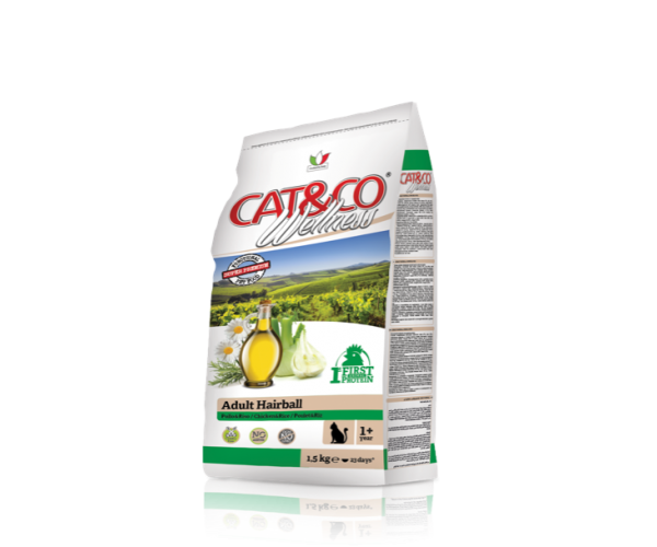 Cat&co Wellness Adult Hairball (Курица и рис) для кошек
