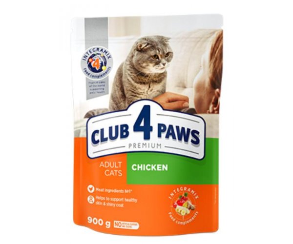 Club 4 Paws для взрослых кошек (Курица) для кошек