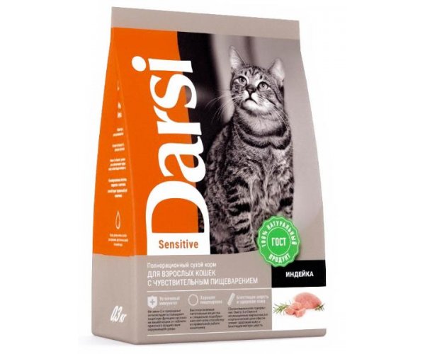 Darsi Sensitive (Индейка) для кошек
