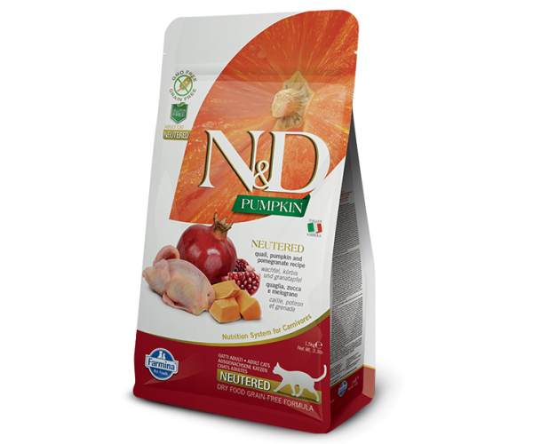 Сухой корм для кошек Farmina N&D Cat Neutered Pumpkin Quail & Pomegranate для кошек