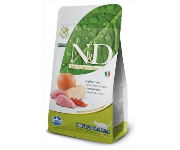 Сухой корм для кошек Farmina N&D GF Cat Boar & Apple для кошек