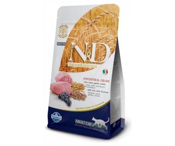Сухой корм для кошек Farmina N&D LG Ancestral Cat Lamb & Blueberry для кошек