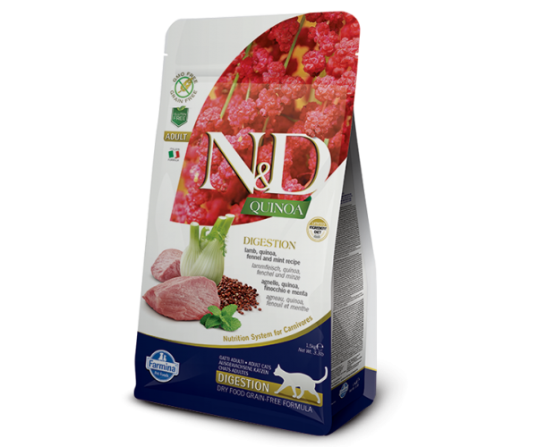 Сухой корм для кошек Farmina N&D Cat Quinoa Digestion Lamb & Fennel для кошек