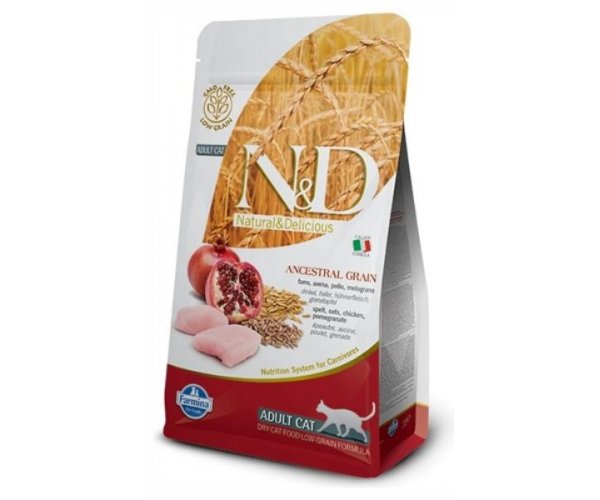 Сухой корм для кошек Farmina N&D LG Ancestral Cat Chicken & Pomegranate для кошек