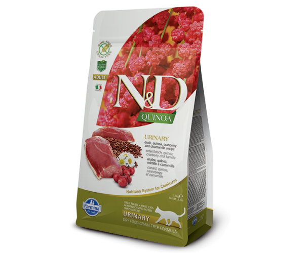 Сухой корм для кошек Farmina N&D Cat Quinoa Urinary Duck & Cranberry для кошек