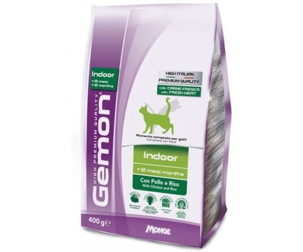Сухой корм для кошек Gemon Cat Indoor (Курица, рис) для кошек