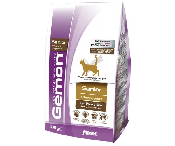 Сухой корм для кошек Gemon Cat Senior (Курица и рис) для кошек
