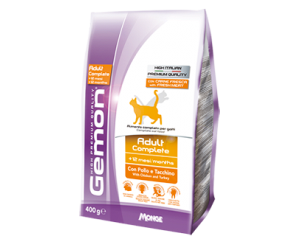Сухой корм для кошек Gemon Cat Adult Complete (Курица, индейка) для кошек