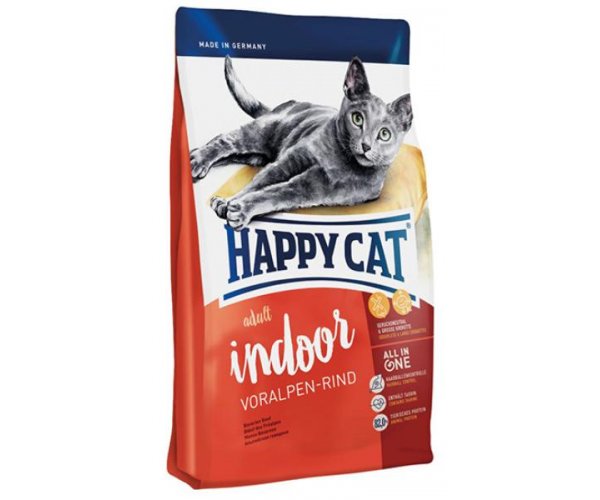 Happy Cat Adult Indoor (Баварская говядина) для кошек
