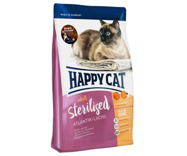 Happy Cat Adult Sterilised (Атлантический лосось) для кошек
