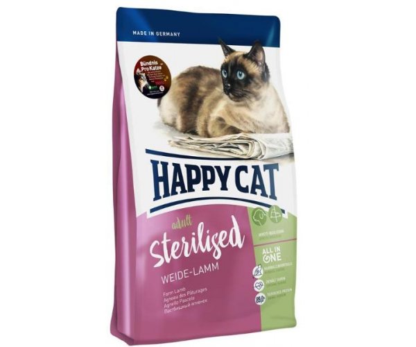 Happy Cat Adult Sterilised (Ягненок с фермы) для кошек