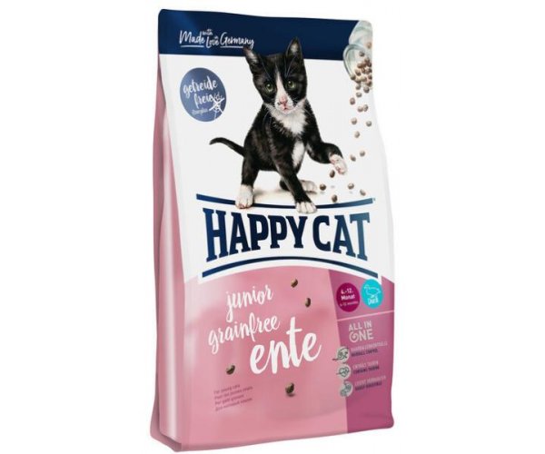 Happy Cat Junior Grainfree Ente (Утка) для кошек