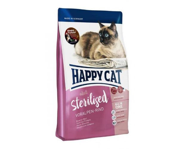 Happy Cat Adult Sterilised (Баварская говядина) для кошек